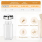CARLA HOME Rotating Spice Rack Organizer with 20 Glass Jars for Kitchen Countertop
