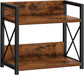 CARLA HOME 2-Tier Countertop Shelf Organizer Rustic Wood Kitchen Spice Rack for Storage, Condiments & Cabinet Organization