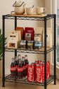CARLA HOME 3-Tier Adjustable Metal Storage Shelves Wire Rack Organizer for Kitchen, Pantry, Bathroom or Laundry Room (45cm W x 40cm D x 103cm H)