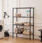 CARLA HOME 4-Tier Adjustable Metal Storage Shelves Wire Rack Organizer for Kitchen, Pantry, Bathroom or Laundry Room (60cm W x 40cm D x 126cm H)