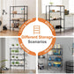 CARLA HOME 4-Tier Adjustable Metal Storage Shelves Wire Rack Organizer for Kitchen, Pantry, Bathroom or Laundry Room (60cm W x 40cm D x 126cm H)