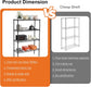 CARLA HOME 4-Tier Adjustable Metal Storage Shelves Wire Rack Organizer for Kitchen, Pantry, Bathroom or Laundry Room (60cm W x 40cm D x 126cm H)