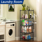 CARLA HOME 4-Tier Adjustable Metal Storage Shelves Wire Rack Organizer for Kitchen, Pantry, Bathroom or Laundry Room (60cm W x 40cm D x 126cm H)