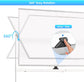 CARLA HOME Double-Sided Magnetic Whiteboard 120x90cm with Wheels, Reversible Design for School, Office & Home