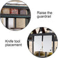 CARLA HOME 2-Tier Kitchen Spice Rack Organizer Storage Shelf for Condiments, Oil Bottles, Utensils, Cutting Board & More