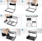 CARLA HOME 2 Tier Under Sink Organiser with Sliding Drawers for Kitchen & Bathroom