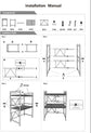 CARLA HOME 3-Tier Microwave Oven Rack with Adjustable Metal Kitchen Shelf Stand for Countertop Storage and 6 Hooks for Utensils