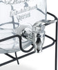 CARLA HOME 2 Pack Glass Drink Dispensers with Juice Pot Stand - 4L