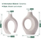 Ceramic Set of 2 Creative White Vases for Home Decor