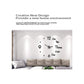 DIY Wall Clock Modern Frameless Large 3D Wall Watch Giant Roman Numerals for Home Living Room and Bedroom (Small)