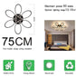 Modern LED Chandelier Light Fixture Dimmable Remote (75 cm)