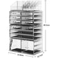 Makeup Cosmetic Organizer Storage with 12 Drawers Display Boxes (Clear)