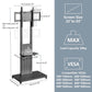 Heavy Duty Mobile TV Stand with Wheels