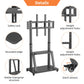 Adjustable Heavy Duty Mobile TV Cart Stand