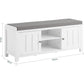 Shoe Cabinet Bench, White