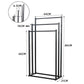 Metal Free Standing Towel Rack 3 Tier Bathroom Rail Shelf Dryer