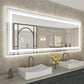 500x700mm LED Bathroom Mirror Anti-Fog Illuminated Shatterproof
