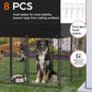 Outdoor Dog Kennel XS Pet Cage with Roof & Cover 127x120x134cm