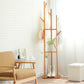 Bamboo Coat Rack Stand with Umbrella Holder - Hanging Storage