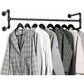 Iron Wall Mounted Clothes Rack with Shelf Garment Display