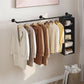 Industrial Iron Pipe Clothes Rail Vintage Wall Shelf