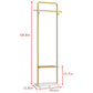 Gold Metal Coat Rack Stand Granite Base Hall Tree