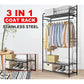 Extra Large Iron Clothes Rack Garment Hanging Stand