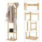 Bamboo Coat & Hat Rack Stand Shoe Shelf Thicken Wooden Hanger