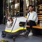 Dog Stroller w/ Rain Cover Foldable Pet Cart