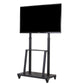 32-80 Rolling TV Stand with 2-Tier Shelf Adjustable Mount
