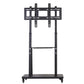 32-80 Rolling TV Stand with 2-Tier Shelf Adjustable Mount