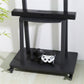 32-80 Rolling TV Stand with 2-Tier Shelf Adjustable Mount
