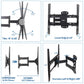 Full Motion TV Wall Mount Bracket 27-55 for Samsung TCL Hisense