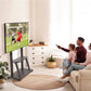 32-100 Heavy Duty TV Wall Mount with Shelf & Wheels