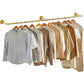 Vintage Iron Clothes Rail Gold Wall Mounted Garment Rack
