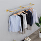 Vintage Iron Clothes Rail Gold Wall Mounted Garment Rack