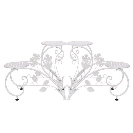 Set of 2 Plant Stand Wedding Garden Flower Shelf Rack