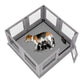 Dog Whelping Box 8 Panels Puppy Pen with Pad