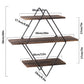 3 Tier Diamond Metal Floating Shelves Wall Mounted Display