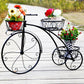3-Tier Iron Bicycle Plant Stand Rack Tricycle Planter