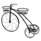 3-Tier Iron Bicycle Plant Stand Rack Tricycle Planter