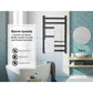 Aluminium Heated Towel Rail 7-Bar Electric Warmer Black