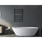 Aluminium Heated Towel Rail 7-Bar Electric Warmer Black