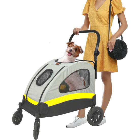 Dog Stroller Large Foldable Pet Travel Cart