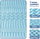 Single Memory Foam Mattress Topper 7-Zone Bamboo Cover Breathable