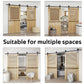 Sliding Barn Door Hardware Kit Rust Resistant Heavy Duty 1.83m