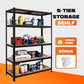Heavy Duty Steel Warehouse Shelving Rack Storage 180cm