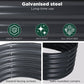 Oval Raised Garden Bed 160x80x42cm Galvanised Steel Planter