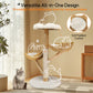 Cat Tree Scratcher Plush Sisal Willow Wood w Basket Cushion