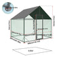 Large Chicken Coop Hen House 276x207x300cm Cage Enclosure